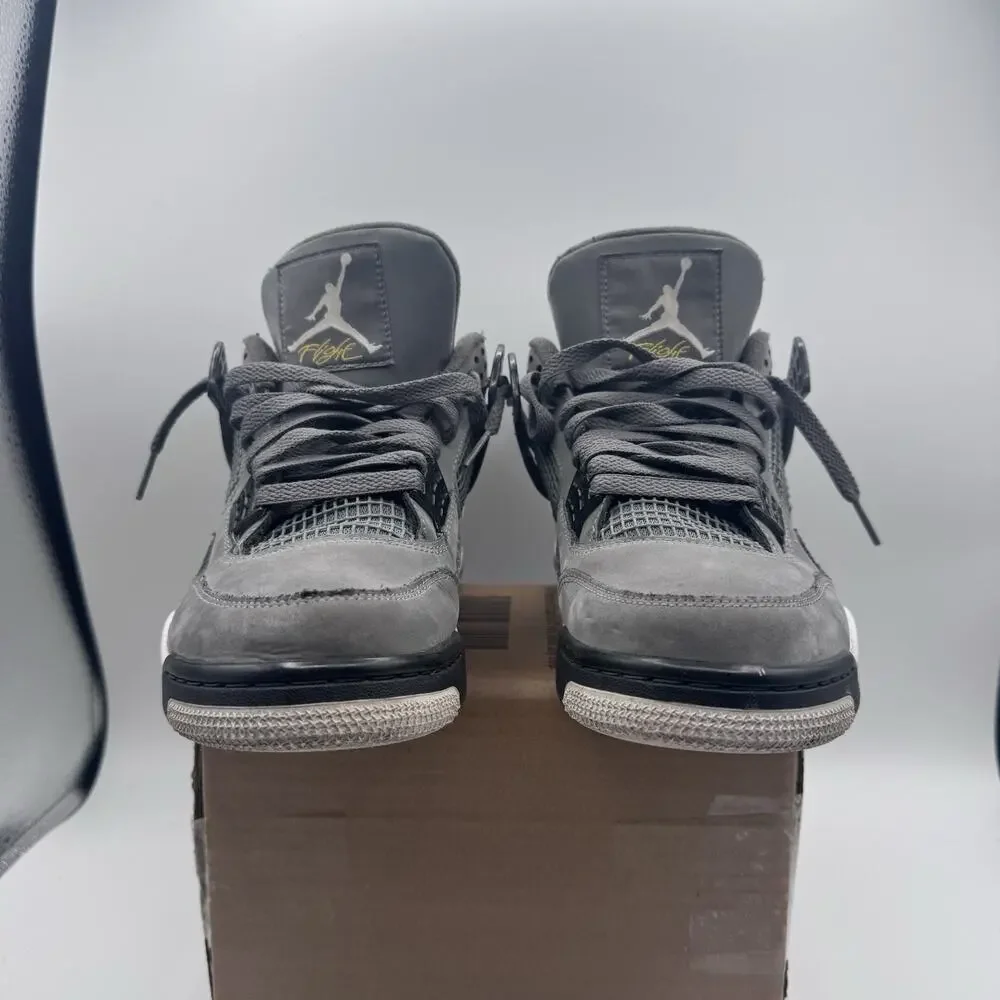 Air Jordan 4 Retro 2019 Low Cool Grey/Chrome Men’s Lace-Up Sneakers 308497-007